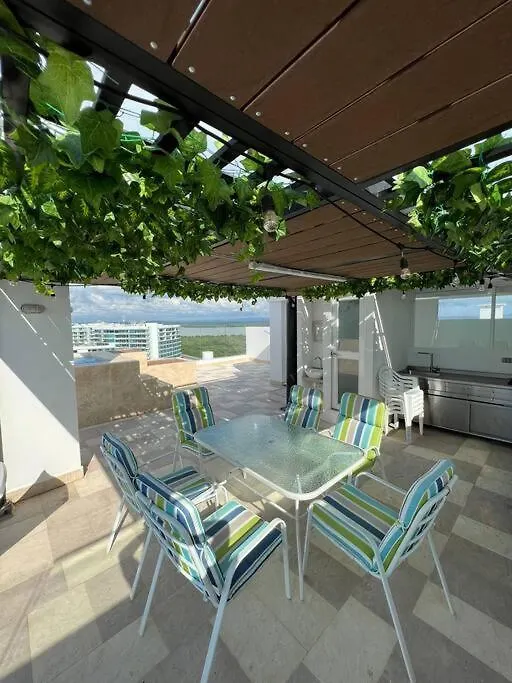 Zona Morros Cartagena Apto 2 Hab Con Jacuzzi Y Terraza Bbq, Wifi Y Frente A La Playa Apartment 0*,